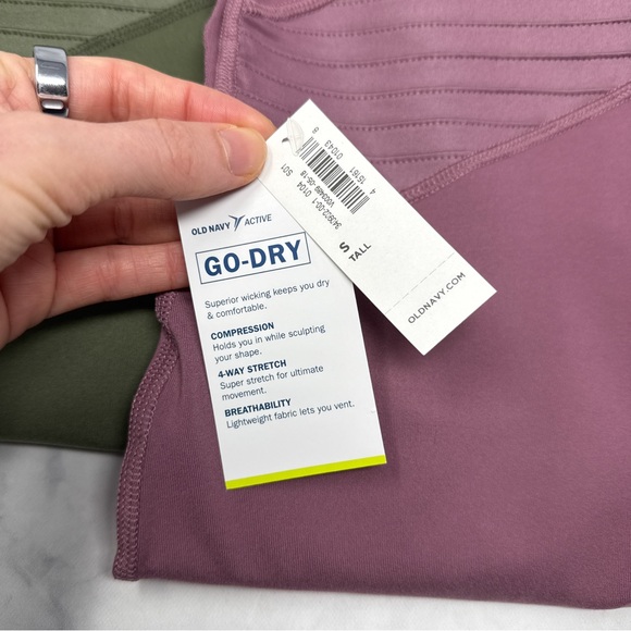 NWT Old Navy 5 Pairs High-Rise Moto Compression 7/8-Length Street Leggings Tall - Picture 5 of 10